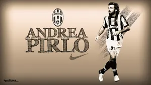 Andrea Pirlo Sketch Art Wallpaper