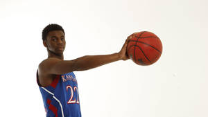 Andrew Wiggins Kansas Jayhawks Photoshoot Wallpaper