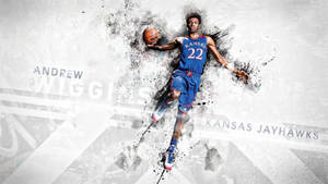 Andrew Wiggins Painted Art Wallpaper