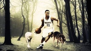 Andrew Wiggins Wolves Poster Wallpaper