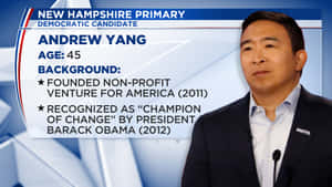 Andrew Yang Achievements Wallpaper