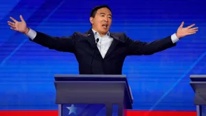 Andrew Yang Debater Wallpaper