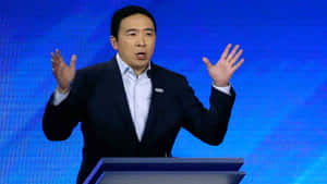 Andrew Yang Hands Off Wallpaper