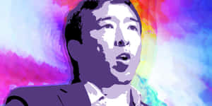 Andrew Yang Watercolor Wallpaper