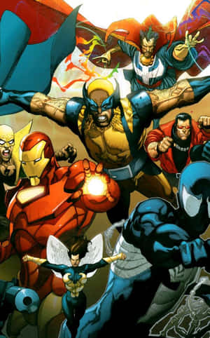 Android Assemble: Bring The Heroes Of Marvel Together On Your Home Screen Wallpaper
