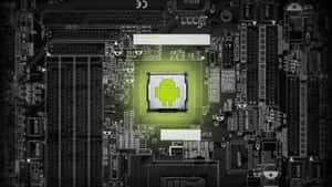 Android Circuit Board Background Wallpaper