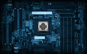 Android Circuit Board Background Wallpaper