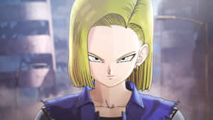 Android18 Confident Stance Wallpaper