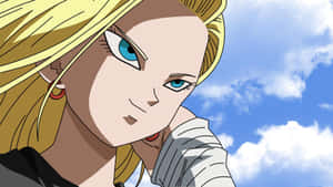 Android18 Contemplative Gaze Wallpaper