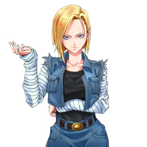 Android18 D B Z Character Art Wallpaper