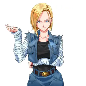 Android18 D B Z Character Art Wallpaper