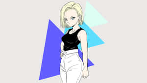 Android18 D B Z Character Art Wallpaper