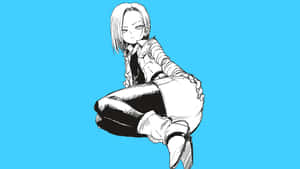 Android18 D B Z Sketch Art Wallpaper