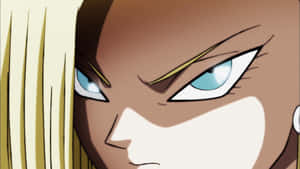 Android18 Intense Gaze Wallpaper