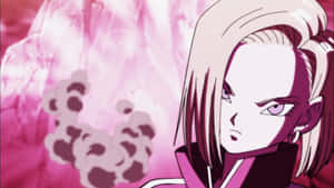 Android18 Powerful Gaze Wallpaper