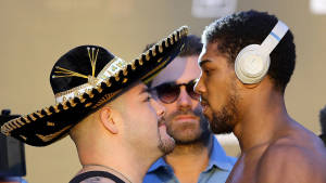 Andy Ruiz And Anthony Joshua Faceoff Before Their Monumental Fight Wallpaper