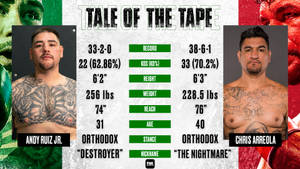 Andy Ruiz And Chris Arreola Stats Wallpaper