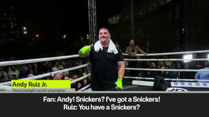 Andy Ruiz Fan Conversation Wallpaper