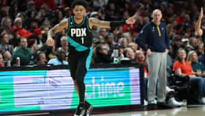 Anfernee Simons In Pdx Jersey Wallpaper