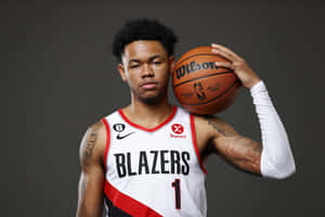 Anfernee Simons Portland Trail Blazers Guard Wallpaper