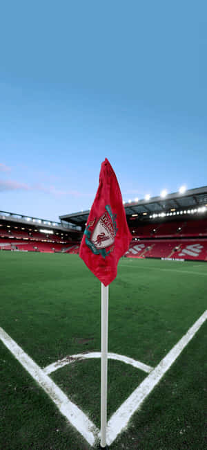 Anfield Corner Flagat Dusk Wallpaper