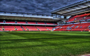 Anfield Stadium Interior View Wallpaper