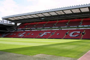 Anfield Stadium Interior View Wallpaper