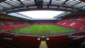Anfield Stadium Interior View Wallpaper