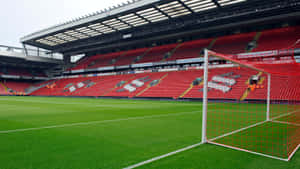 Anfield Stadium Interior View Wallpaper