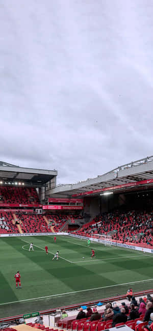 Anfield Stadium Match Day Experience Wallpaper