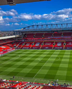 Anfield Stadium Sunny Day Wallpaper