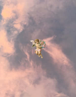 “angel Aesthetic Clouds - Filled With Beauty And Wonder” Wallpaper