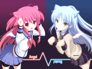 Angel Beats Yuri And Angel Wallpaper
