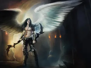 Angel Demon Hybrid Artwork Wallpaper