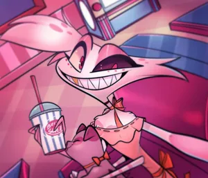 Angel Dust Sipping Soda Wallpaper