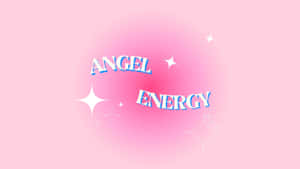 Angel Energy Pink Background Wallpaper