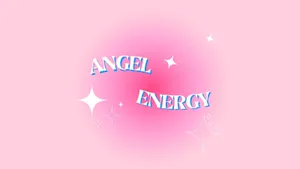 Angel Energy Pink Background Wallpaper