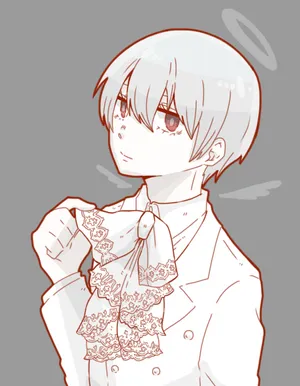 Angel Halo Anime Character Sketch Wallpaper