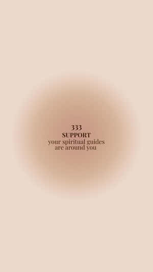 Angel Number333 Spiritual Support Message Wallpaper