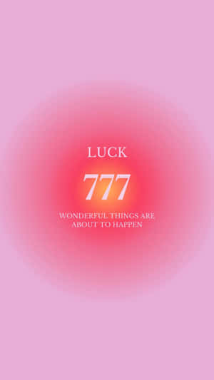 Angel Number777 Luck Message Wallpaper