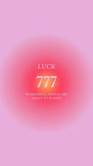 Angel Number777 Luck Message Wallpaper