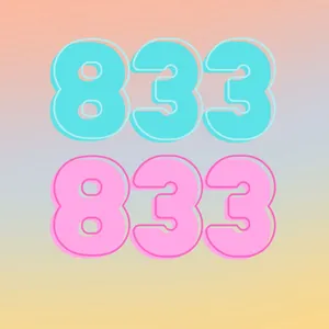 Angel Number833 Pastel Background Wallpaper