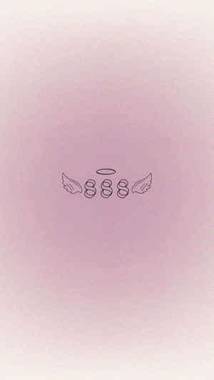 Angel Number888 Halo Wings Wallpaper