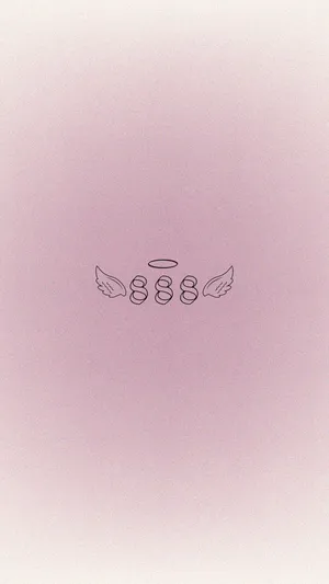 Angel Number888 Halo Wings Wallpaper
