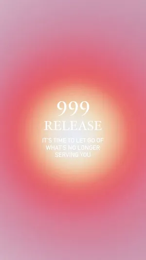 Angel Number999 Release Inspirational Message Wallpaper