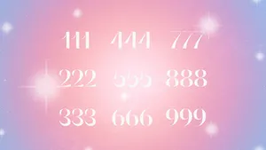 Angel Numbers Sequence Sparkling Background Wallpaper