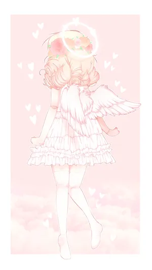 Angel Softie Aesthetic Artwork Wallpaper