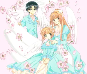 Angel Winged Anime Characters Wallpaper