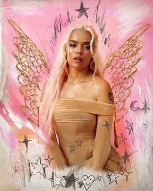 Angel Winged Woman Artistic Backdrop Wallpaper