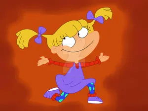 Angelica Pickles Red Background Wallpaper